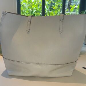 J crew leather tote bag